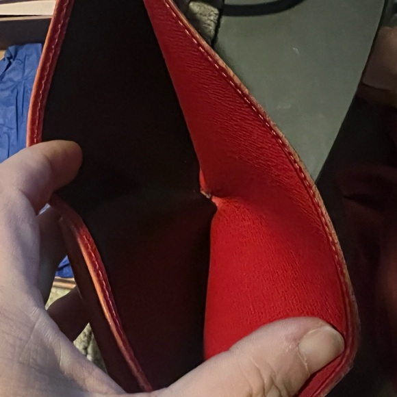 Louis Vuitton Red Epi Bi-fold Wallet - Picture 6 of 15